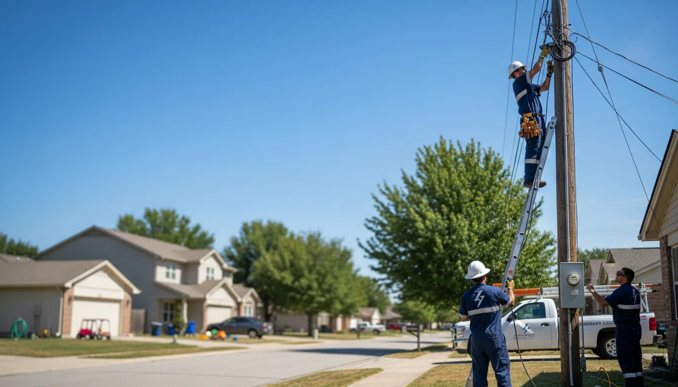 Residential electrician providing installation services in Leslie, MI